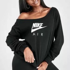 Nike off shoulder sweatshirt